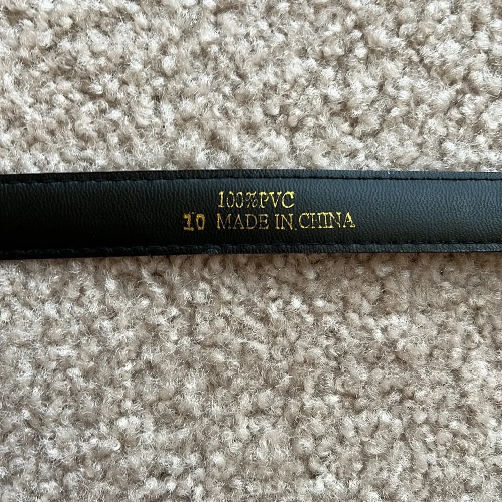 Faux leather belt size 10